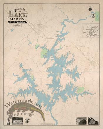 Lake Martin Alabama Map